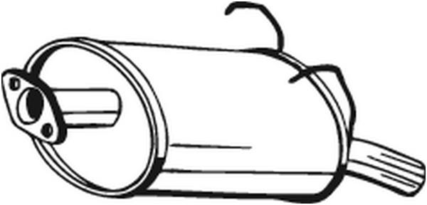 Honda CR-V kipufogódob hátsó BOSAL