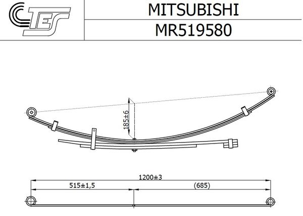 Rugóköteg TES L200 Mitsubishi L200
