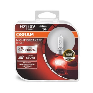 Osram H7 12V 55W +100% Night Breaker Silver 2db 